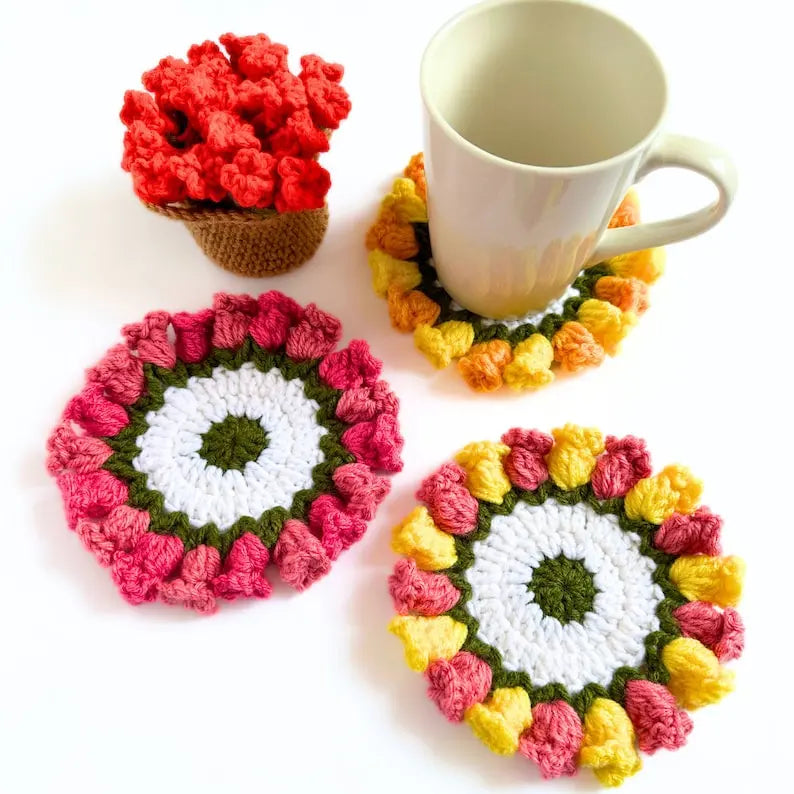 flower coaster bundle pattern