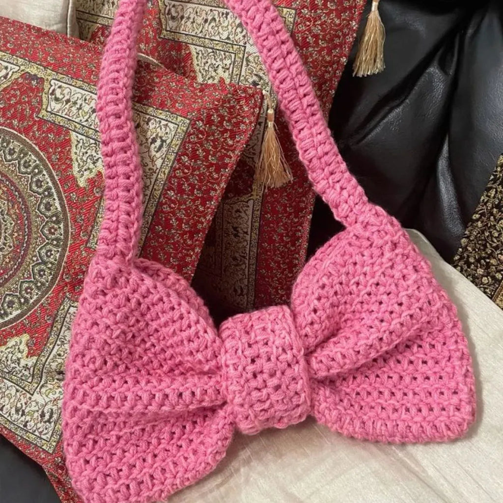 bow bag crochet pattern