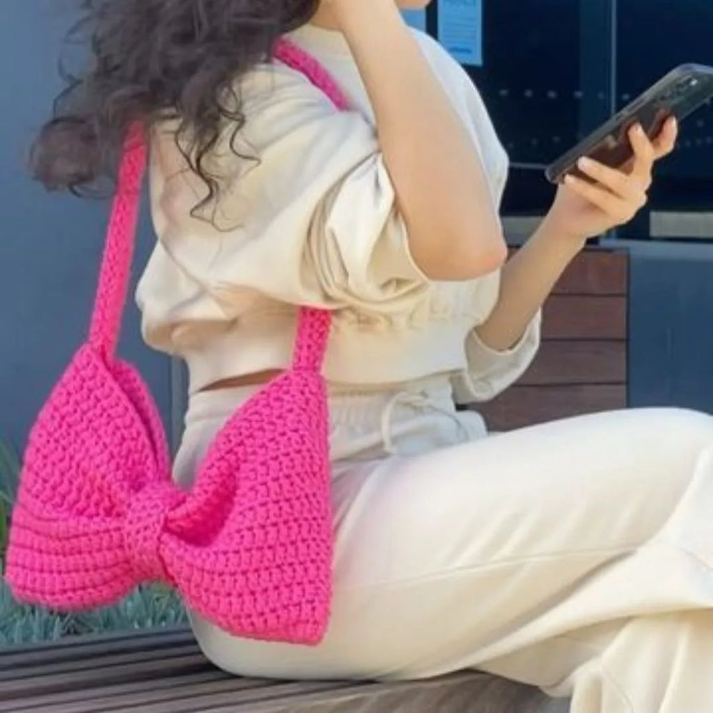 bow bag crochet pattern