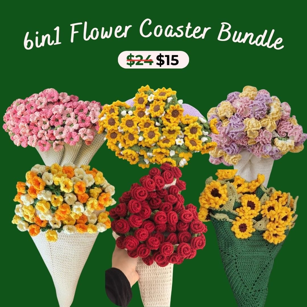 flower bouquet blanket bundle pattern